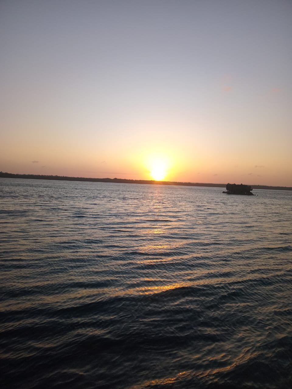 Tramonto visto dal Lichthaus sul Mida Creek