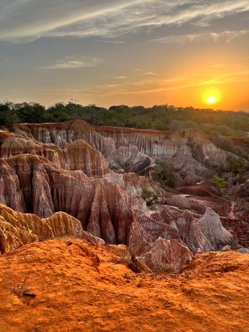 Le gole del canyon di Marafa al tramonto